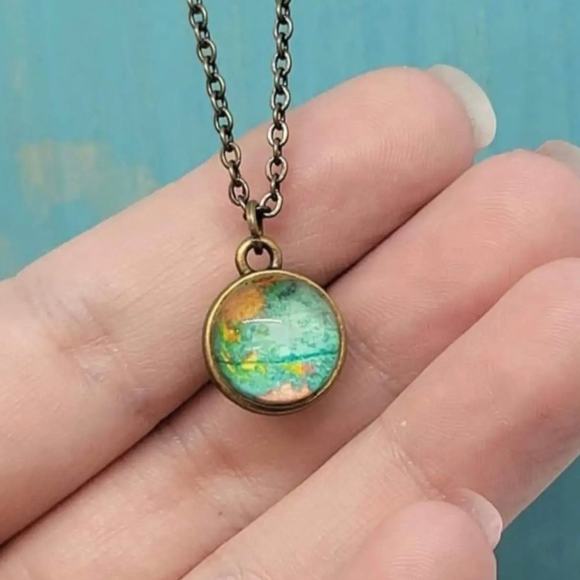 New Plunder "Traveler" World Globe Necklace (18.75”-21.75") - Picture 4 of 7